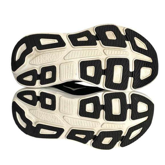 Hoka Bondi 9 Sneakers Men’s Size 9 Extra Wide Black White - Picture 7 of 12